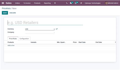 Pricelist in Odoo 15 Sales - Odoo v15 Book | Cybrosys