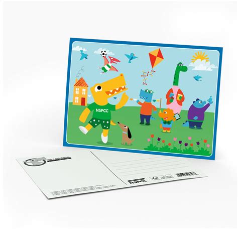 PANTOSAURUS postcard 3 - Pantosaurus and friends | NSPCC Shop