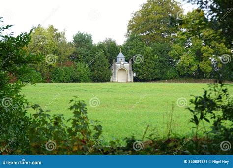 Victorian Folly Building on English Estate Stock Image - Image of ...