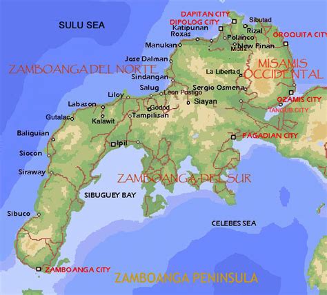 Zamboanga Map and Zamboanga Satellite Image