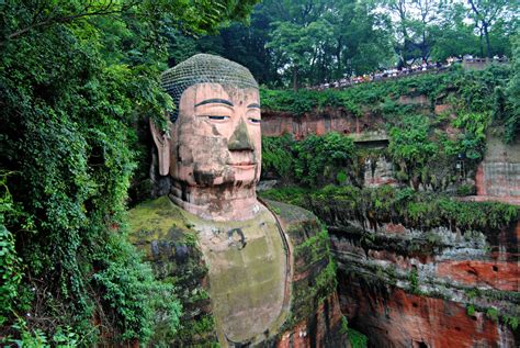 ANCIENT ART — Giant Buddha of Leshan, Sichuan Province, China.