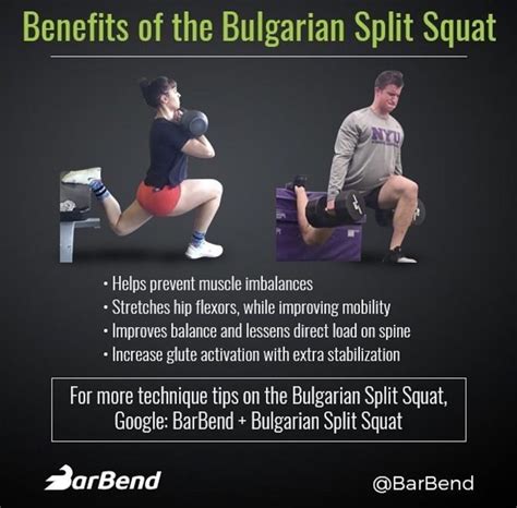 Benefits of the Bulgarian Split Squat – #squats #legs #exercises # ...