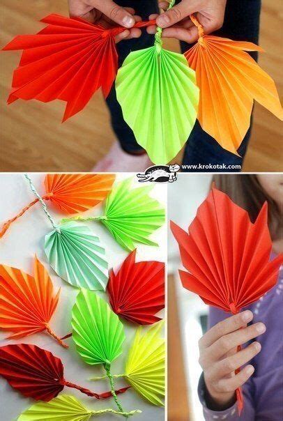 Blätter aus Papier falten - Origami Blätter - DekoKing Kids Crafts ...