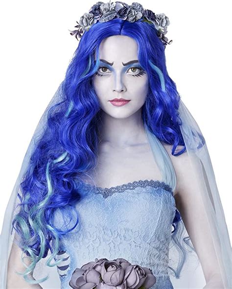 Spirit Halloween Blue Emily Corpse Bride Wig in 2022 | Corpse bride ...