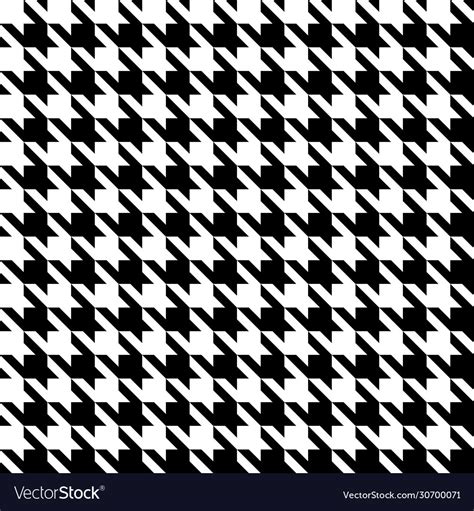 Black and white houndstooth seamless pattern Vector Image