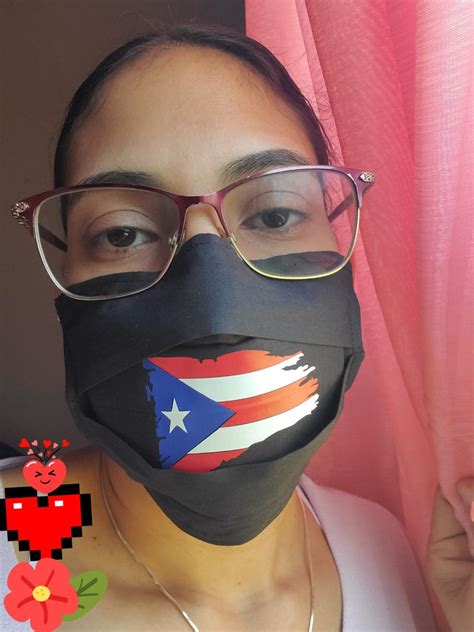 Puerto rican flag mask puerto rico flag face mask puerto | Etsy