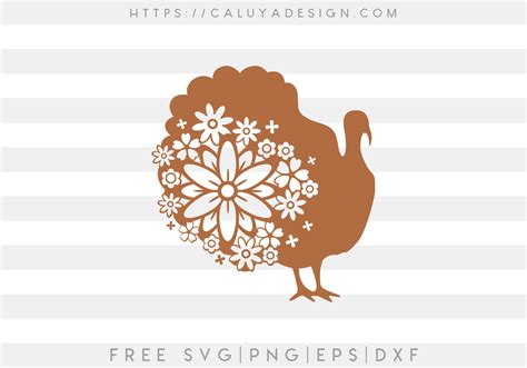 Free Turkey Thanksgiving SVG, PNG, EPS & DXF by Caluya Design