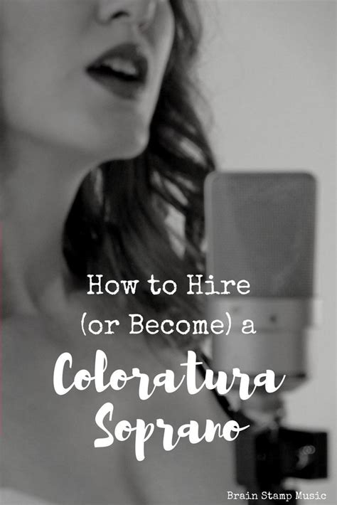 Coloratura Sopranos - How to Hire (or Become) One – Mella Music ...