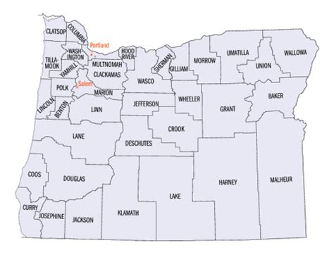 Oregon Time Zone Map With Cities - Gratia Georgianne