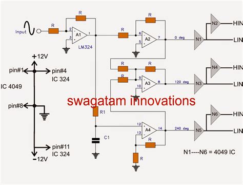 Three Phase Inverter Circuit | Circuit Diagram Centre