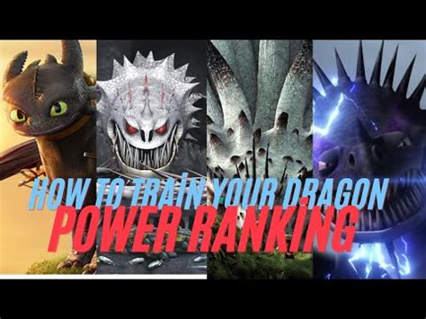 how to train your dragon 10 strongest dragons - YouTube