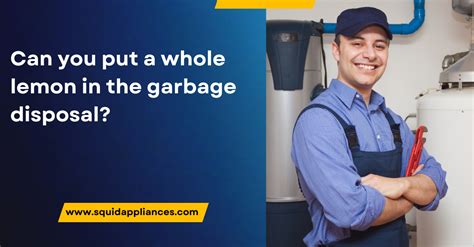 Can you put a whole lemon in the garbage disposal? 4 Reasons You Should ...