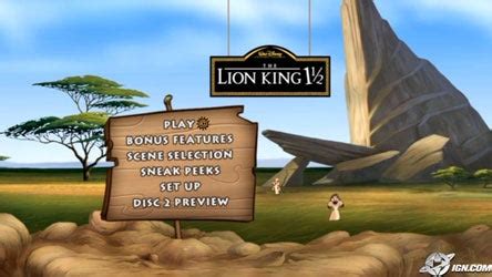 The Lion King 2 Dvd Menu