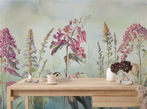 Wild Blooms of Blue Meadow Natures Artistry on Walls | AU