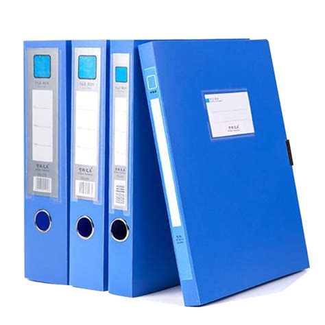 10 PCS Office Supplies 2cm A4 Plastic File Box Document Folder ...