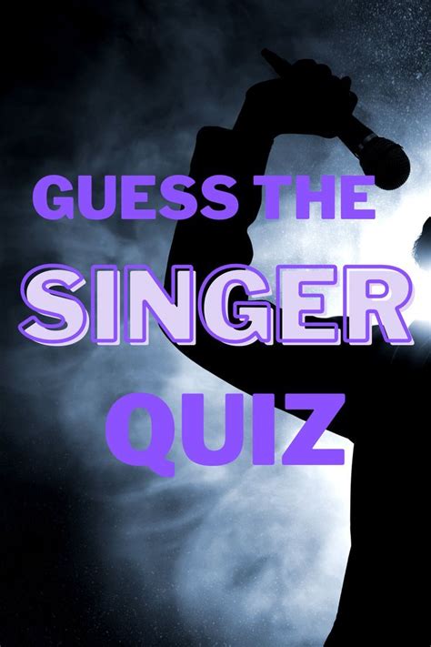 Guess the Singer Quiz | Trivia questions, Music trivia, Quiz