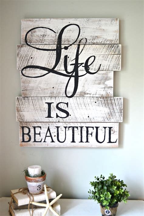 12 Wooden Pallet Signs Guaranteed to Add Rustic Charm – Sunlit Spaces ...