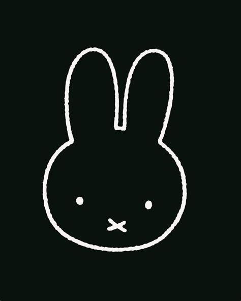 Hello Miffy . Black - | Miffy, Bunny wallpaper, Minimalist wallpaper