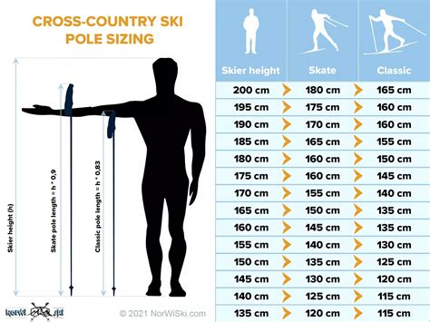 Pole Size Chart Ski