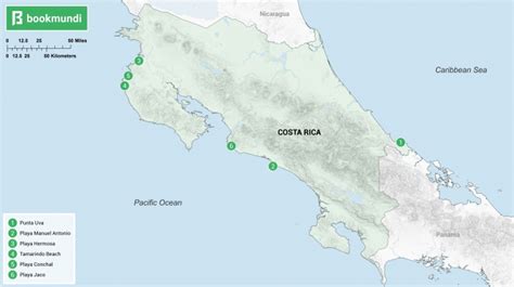 Best Beaches In Costa Rica Map - Draw A Topographic Map