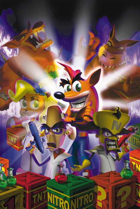 Crash Bash official promotional image - MobyGames