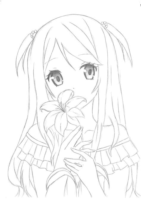 cute anime girl coloring page Anime kawaii girl coloring pages ...