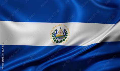 El Salvador national flag Stock Illustration | Adobe Stock