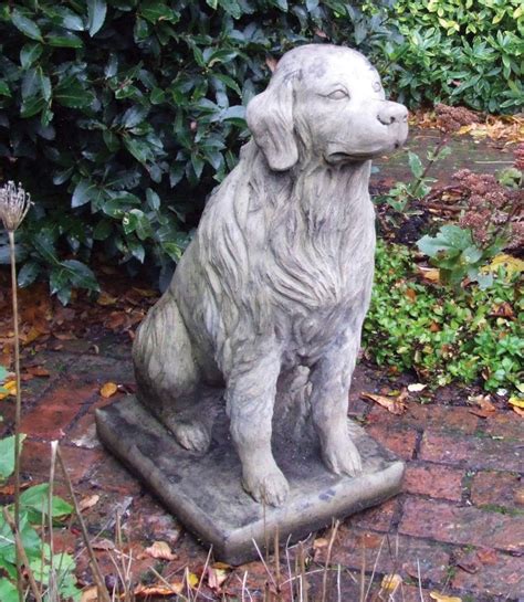 Golden Retriever Stone Garden Ornament