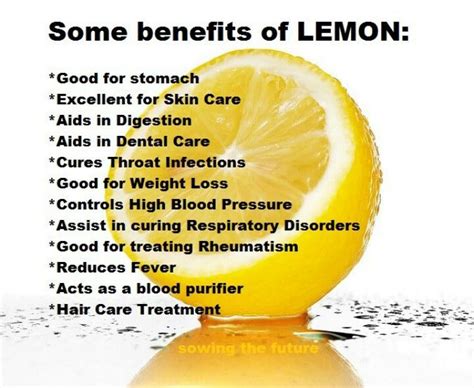 Pin by Ashley Patrick on The Health Department | Lemon benefits, Lemon ...