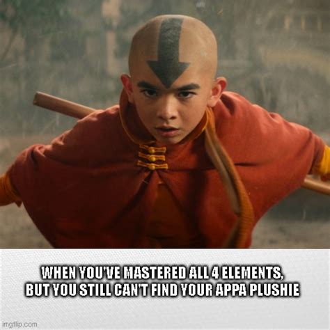 Aang lost his appa plushie - Imgflip