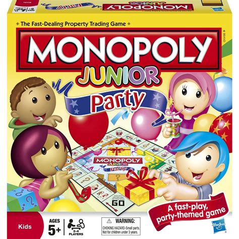 Monopoly Junior Party Edition Board Game - Board Games Messiah