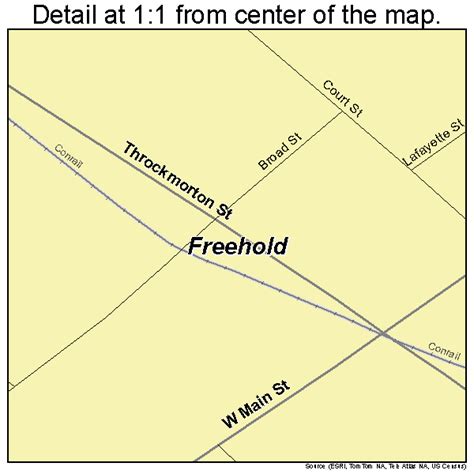 Freehold New Jersey Street Map 3425200