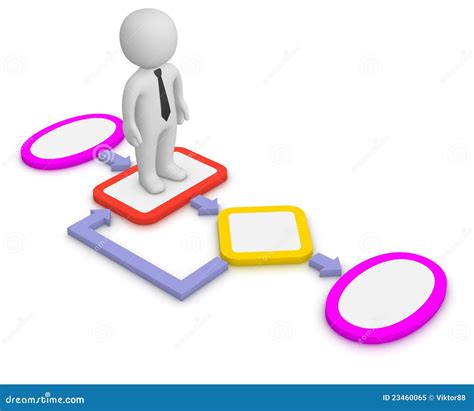 Algorithm with 3d man stock illustration. Illustration of choose - 23460065