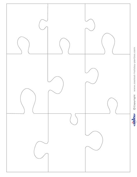 Large Blank Printable Puzzle Pieces