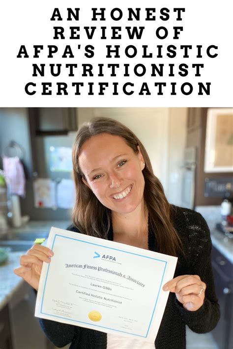 My review of afpa s holistic nutritionist certification pros cons – Artofit