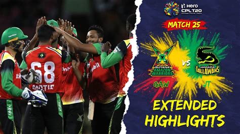 Extended Highlights | Guyana Amazon Warriors vs Jamaica Tallawahs | CPL ...