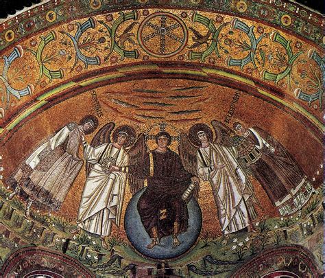 Heaven with Saint Vitalis Mosaic in San Vitale, Ravenna, Italy