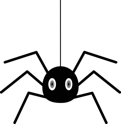 Simple clipart style cute spider icon 22780630 Vector Art at Vecteezy