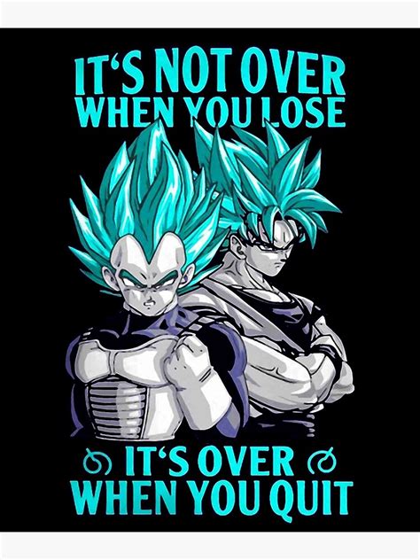 "Goku And Vegeta Motivational Quotes" Poster for Sale by Nodali | Redbubble