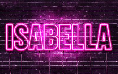 Download wallpapers Isabella, 4k, wallpapers with names, female names ...