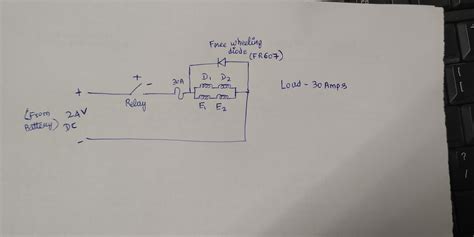 diodes - How to calculate free wheeling current value