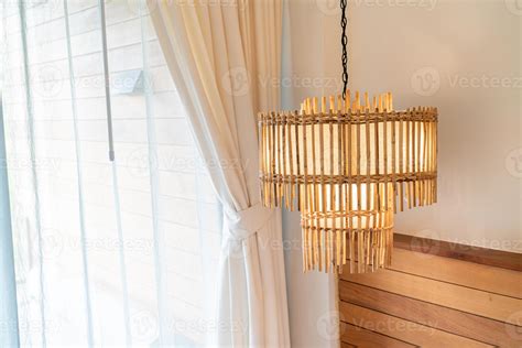 Beautiful hanging lamp decoration on side bed in bedroom 2902128 Stock ...