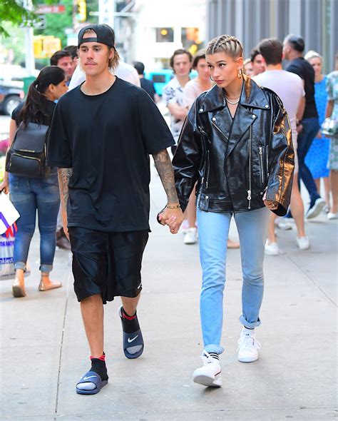 Justin Bieber And Hailey Baldwin Hold Hands As They Leave Dinner At ...