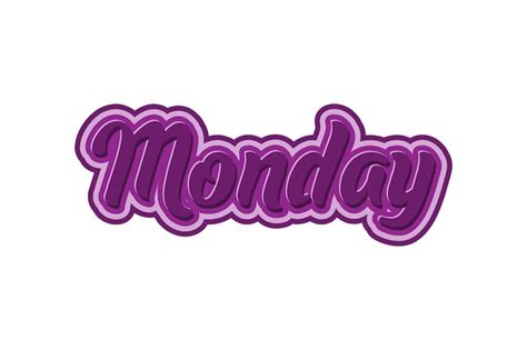 Monday Word Art