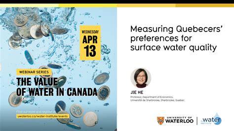 Measuring Quebecers' preferences for surface water quality | Valuing ...