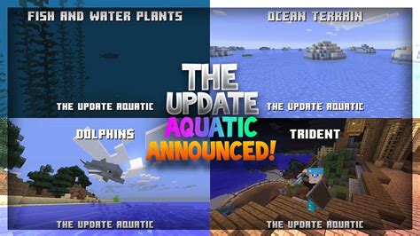 Minecraft - OCEAN UPDATE ANNOUNCED! UPDATE FEATURES "THE UPDATE AQUATIC ...