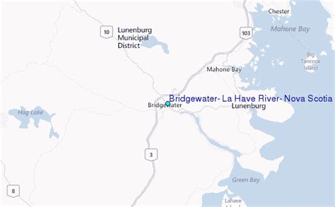 Bridgewater, La Have River, Nova Scotia Tide Station Location Guide