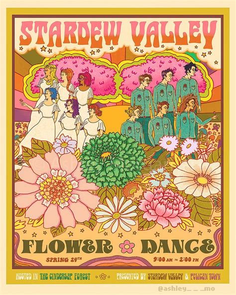 Stardew Valley Flower Dance Poster | Stardew valley, Stardew valley ...