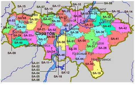 Saratov Map - Russia