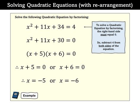 Solving Quadratic Equations (with Re-arrangement) | Teaching Resources